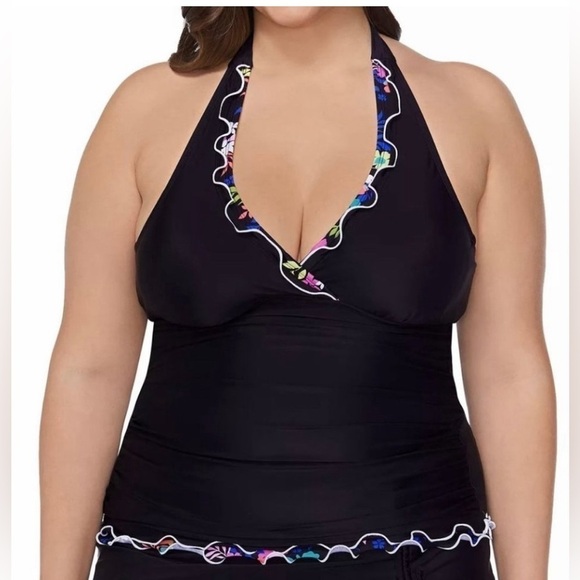 Island Escape Other - Island Escape plus size tankini swim top
